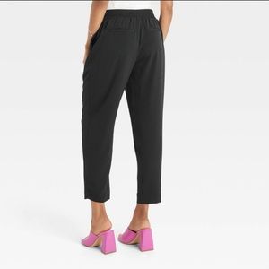 Women's High-Rise Knit Drawstring Ankle Pull-On Pants - A New Day
